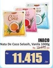 Promo Harga Inaco Nata De Coco Vanila, Strawberry, Mango 1000 gr - Hari Hari