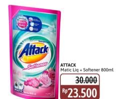 Promo Harga Attack Detergent Liquid Plus Softener 800 ml - Alfamidi