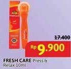 Promo Harga Fresh Care Minyak Angin Press & Relax 10 ml - Alfamidi