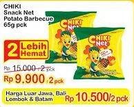 Promo Harga Chiki Net Snack Potato Barbecue 65 gr - Indomaret