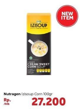 Promo Harga NUTRAGEN IZZISOUP Cream Sweet Corn Soup 100 gr - Carrefour
