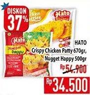 Hato Crispy Chicken Patty, Nugget Happy