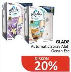 Promo Harga GLADE Matic Spray Refill Ocean Escape 145 gr - Alfamidi