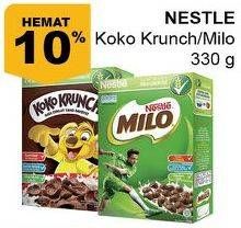 Promo Harga NESTLE KOKO KRUNCH/MILO Cereal 330gr  - Giant