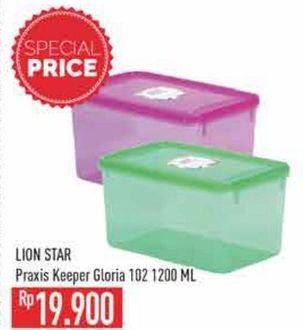 Promo Harga Lion Star Praxis Keeper Gloria 102 1200 ml - Hypermart