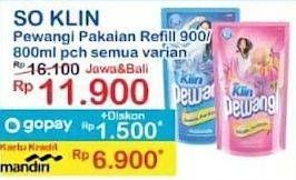 Promo Harga So Klin Pewangi All Variants 800 ml - Indomaret