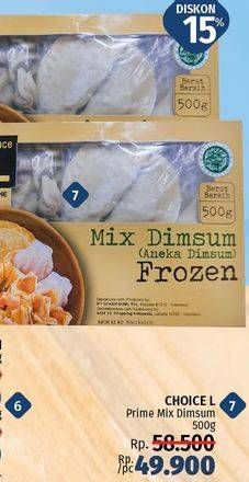 Promo Harga CHOICE L Mix Dimsum 500 gr - LotteMart