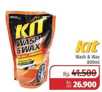 Promo Harga KIT Wash & Wax 800 ml - Lotte Grosir