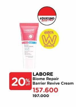 Promo Harga Labore Sensitive Skin Care Biomerepair Barrier Revive Cream 50 ml - Watsons