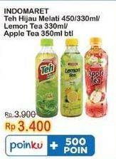 Promo Harga Indomaret Minuman Teh Lemon, Hijau Melati, Apel 330 ml - Indomaret