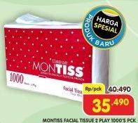 Promo Harga Montiss Facial Tissue 1000 sheet - Superindo