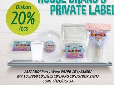 Promo Harga ALFAMIDI PW (Party Ware)  - Alfamidi