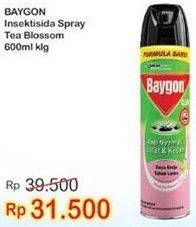 Promo Harga BAYGON Insektisida Spray Tea Blossom 600 ml - Indomaret