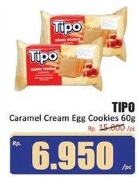Promo Harga TIPO Caramel Cream Egg Cookies 60 gr - Hari Hari