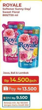 Promo Harga So Klin Royale Parfum Collection Sunny Day, Sweet Floral 800 ml - Indomaret