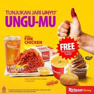 Promo Harga Tunjukkan Jari Ungumu  - Richeese Factory