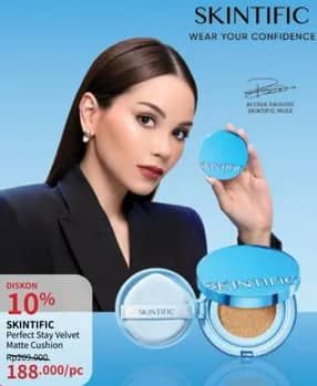 Promo Harga Skintific Perfect Stay Velvet Matte Cushion 11 ml - Guardian