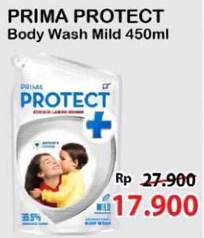 Promo Harga Prima Protect Plus Body Wash Mild 450 ml - Alfamart