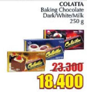 Promo Harga Colatta Compound Dark, Choco Milk, Chocolate White 250 gr - Giant