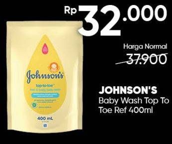 Promo Harga JOHNSONS Baby Wash Top To Toe 400 ml - Guardian