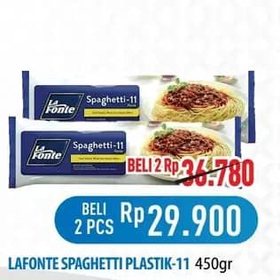 Promo Harga La Fonte Spaghetti 11 450 gr - Hypermart