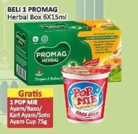 Promo Harga Promag Gazero Herbal per 6 sachet 10 ml - Alfamart