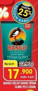 Promo Harga BANGO Kecap Manis Hitam Gurih 550 ml - Superindo