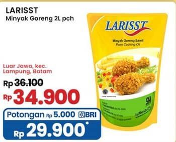 Promo Harga Larisst Minyak Goreng 2000 ml - Indomaret