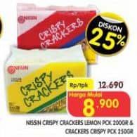 Promo Harga Nissin Crispy Crackers Lemon 250 gr - Superindo