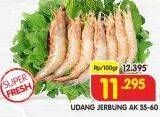 Promo Harga Udang Jerbung AK 55-60 per 100 gr - Superindo