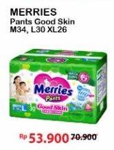 Promo Harga Merries Pants Good Skin L30, XL26, M34 26 pcs - Alfamart