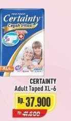 Promo Harga Certainty Adult Diapers XL6 6 pcs - Alfamart