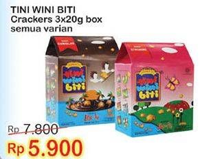 Promo Harga TINI WINI BITI Biskuit Crackers All Variants 3 pcs - Indomaret