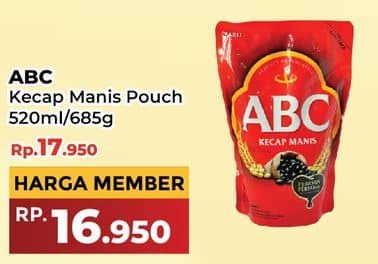 Promo Harga ABC Kecap Manis 520 ml - Yogya