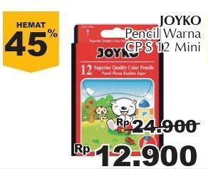 Promo Harga JOYKO Color Pencil CPS 12 Mini 12 pcs - Giant