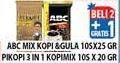 Promo Harga ABC Mix Kopi & Gula/PIKOPI 3 In 1  - Hypermart
