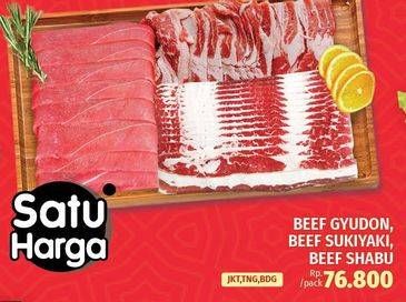 Promo Harga BEEF GYUDON, BEEF SUKIYAKI, BEEF SHABU  - LotteMart