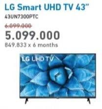 Promo Harga LG 43UN7300PTC | 43 inci 4K Smart UHD TV  - Electronic City