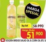 Promo Harga Golden Bridge Salad Oil & Corn Oil Btl 1L   - Superindo