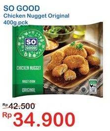 Promo Harga SO GOOD Chicken Nugget Original 400 gr - Indomaret