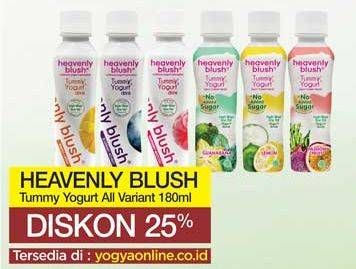 Promo Harga HEAVENLY BLUSH Tummy Yoghurt Drink All Variants 180 ml - Yogya