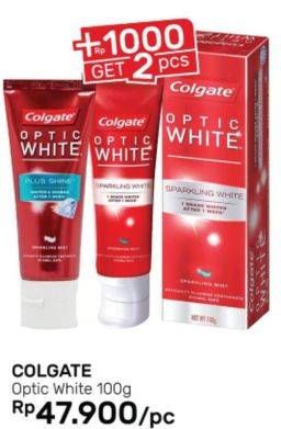 Promo Harga COLGATE Toothpaste Optic White 100 gr - Guardian