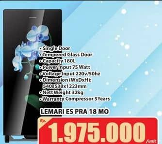 Promo Harga Polytron PRA 18 | Kulkas 1 Pintu 180ltr  - Hari Hari
