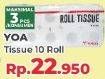 Promo Harga YOA Roll Tissue 10 roll - Yogya