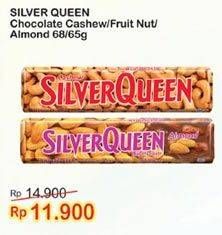 Promo Harga Silver Queen Cashew/Fruit & Nut/Almond 68 gr / 65 gr  - Indomaret