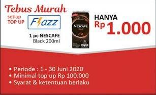 Promo Harga Nescafe Ready to Drink Black 200 ml - Alfamidi