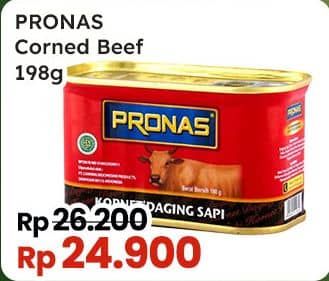 Promo Harga Pronas Corned Beef 198 gr - Indomaret