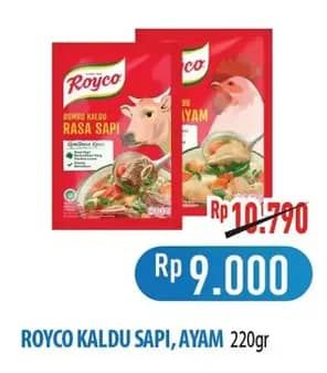 Promo Harga Royco Penyedap Rasa Sapi, Ayam 230 gr - Hypermart