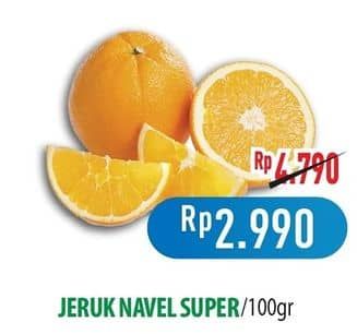 Promo Harga Jeruk Navel Super per 100 gr - Hypermart