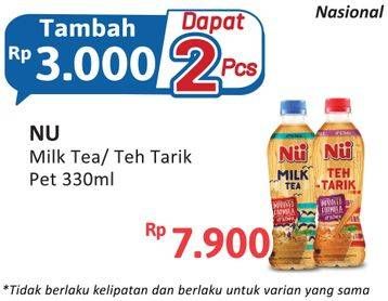 Promo Harga NU Milk Tea/Teh Tarik  - Alfamidi